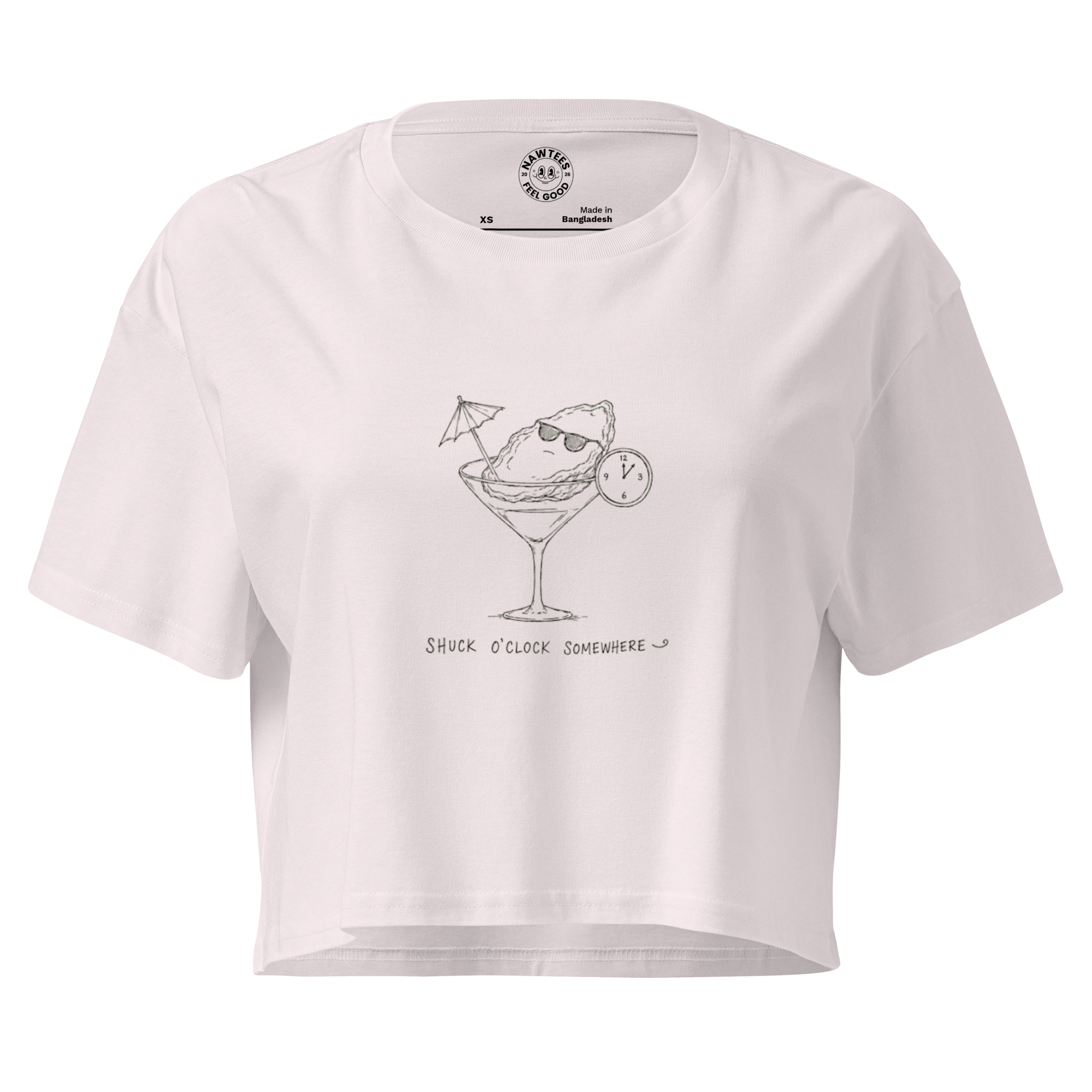 shuck o'clock somewhere (crop tee)